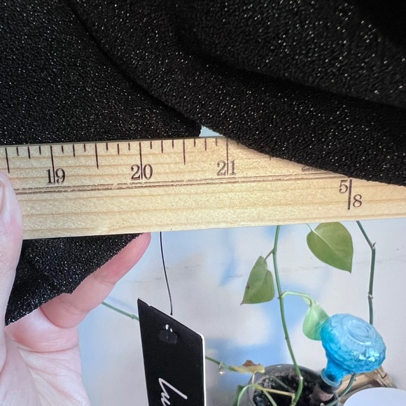 Lulus Brilliant Flash Shiny Black Asymmetrical Bodycon Dress Large - Picture 8 of 9